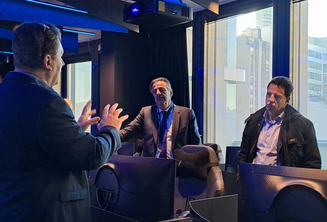 Visite de Geoffroy Roux de Bezieux chez Cyber Experience